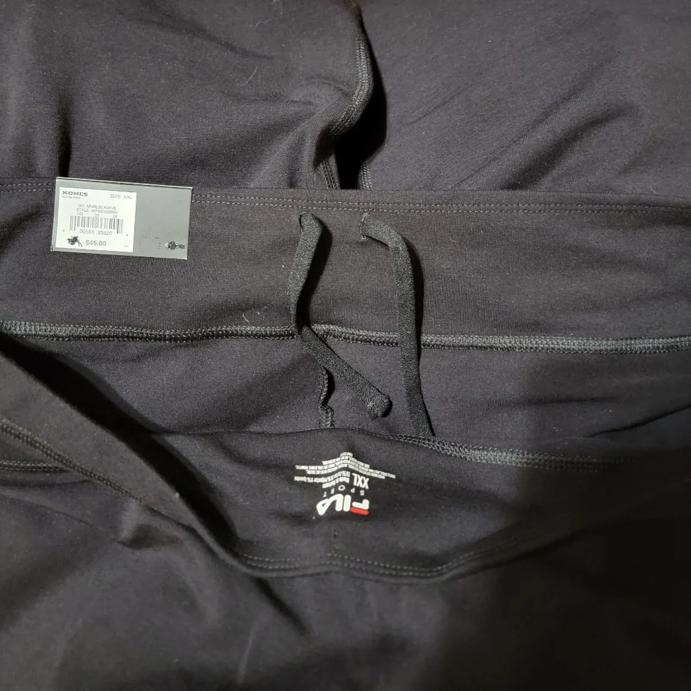 Fila Sport Black Athletic/Yoga Pants Size XXL - Picture 8 of 9